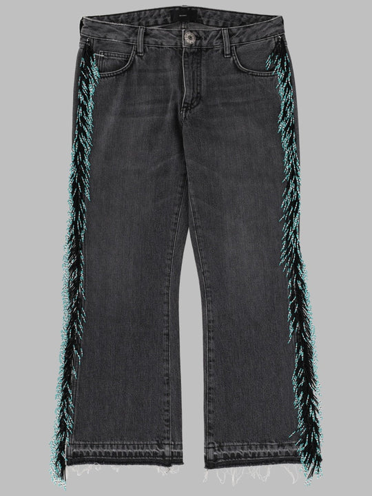 Alanui Jeans Con Frange Di Perline
