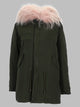Mr & Mrs Italy Pink Fur Parka