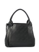 Balenciaga Black Leather Cabas Navy Xs Handbag