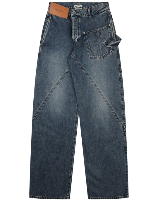 Jw Anderson Jeans Con Patch Logo