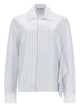 Jw Anderson Asymmetrical Shirt With Draping