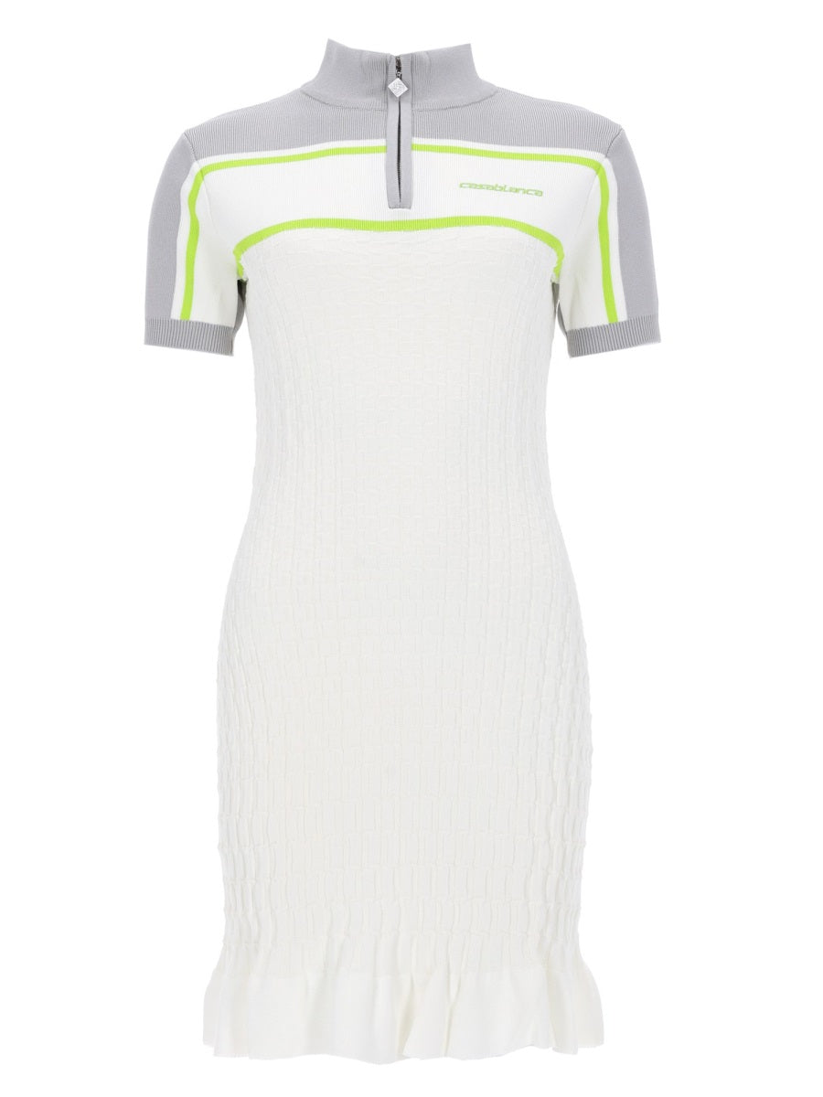 Casablanca Polo Shirt Dress "Tennis"