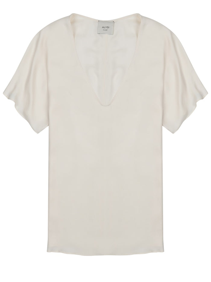 Alysi Blusa In Twill Di Seta