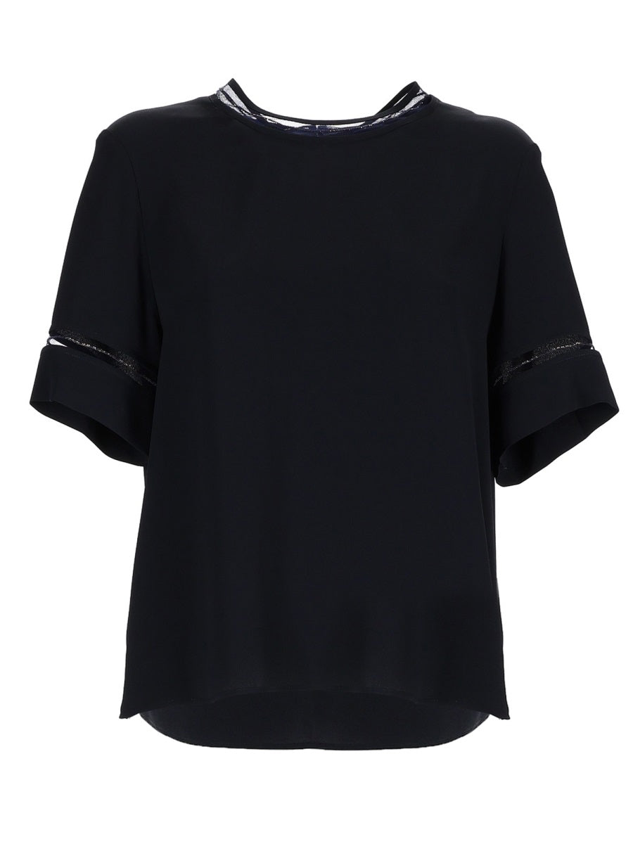 Fabiana Filippi T-Shirt With Transparent Details
