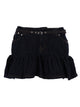 Amish Denim Miniskirt With Belt