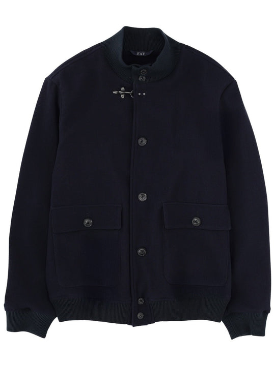 Fay Wool Jacket With Buttons
