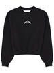 Palm Angels Felpa Crop Con Logo