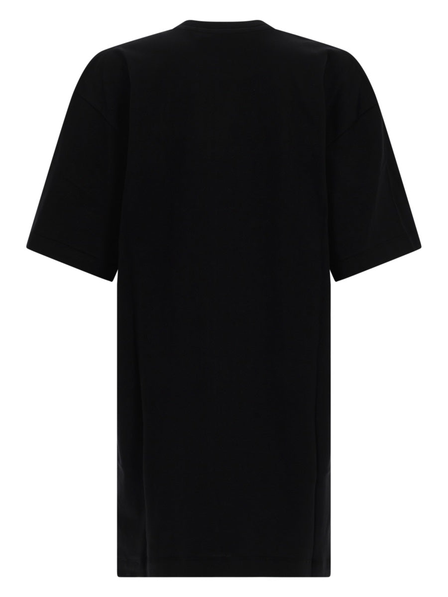 Msgm Abito T-Shirt Con Logo