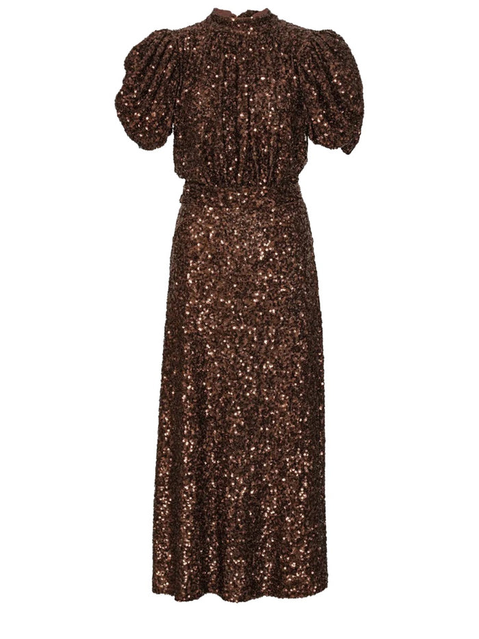 Rotate Birger Christensen Midi Dress With Sequins