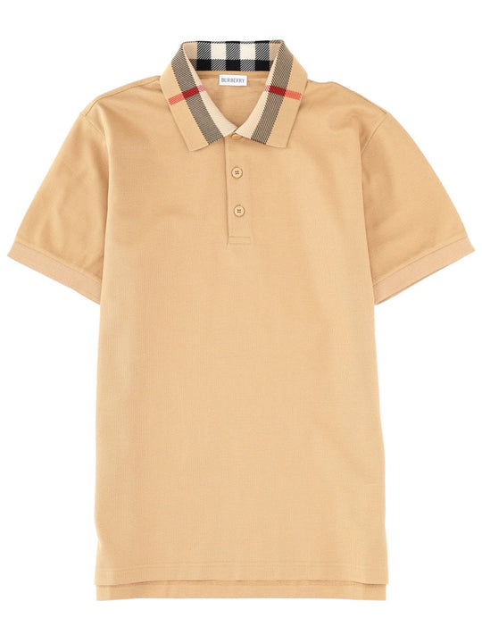 Burberry Polo Shirt With "Check" Collar
