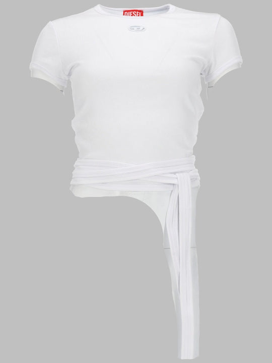 Diesel T-Shirt A Costine Con Lacci