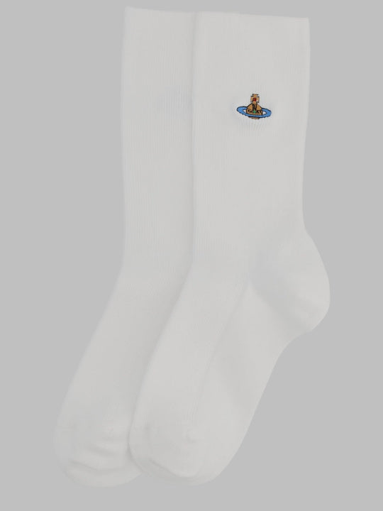 Vivienne Westwood Calzini "Ribbed Crew" Con Orb