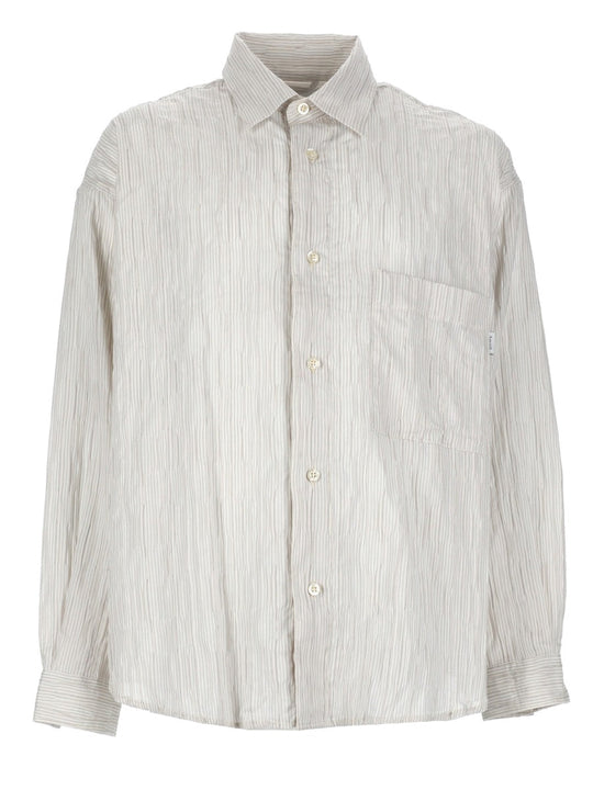 Amish Camicia In Cotone "Crinckle"