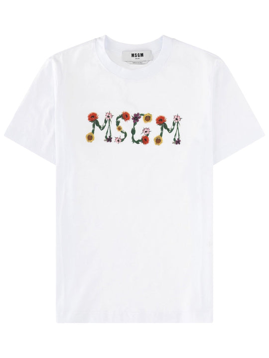 Msgm T-Shirt Con Logo