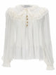 Self-Portrait Georgette Blouse With Ruffles
