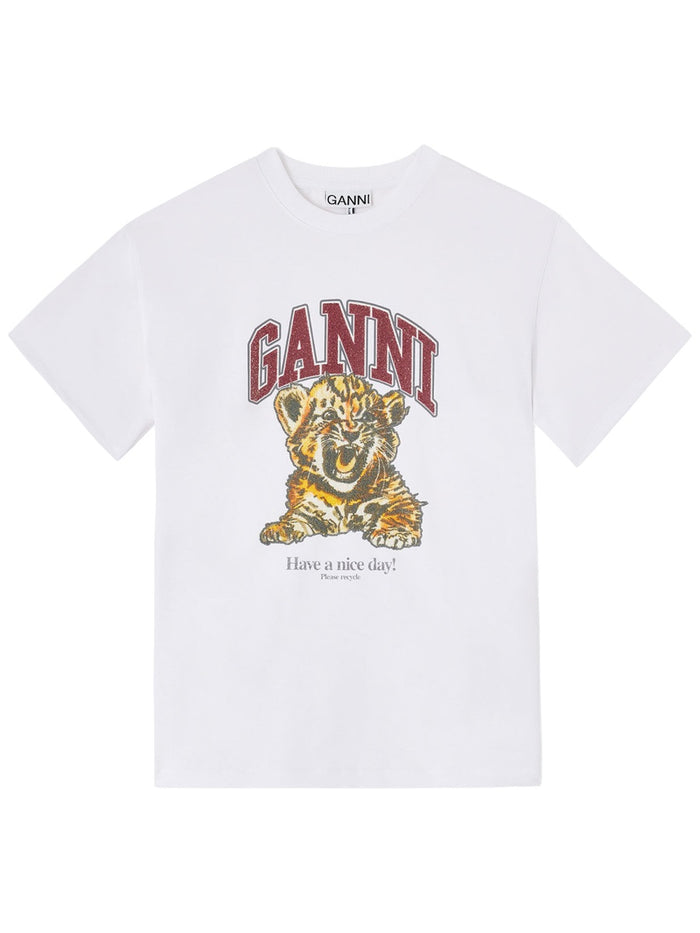 Ganni T-Shirt With Logo