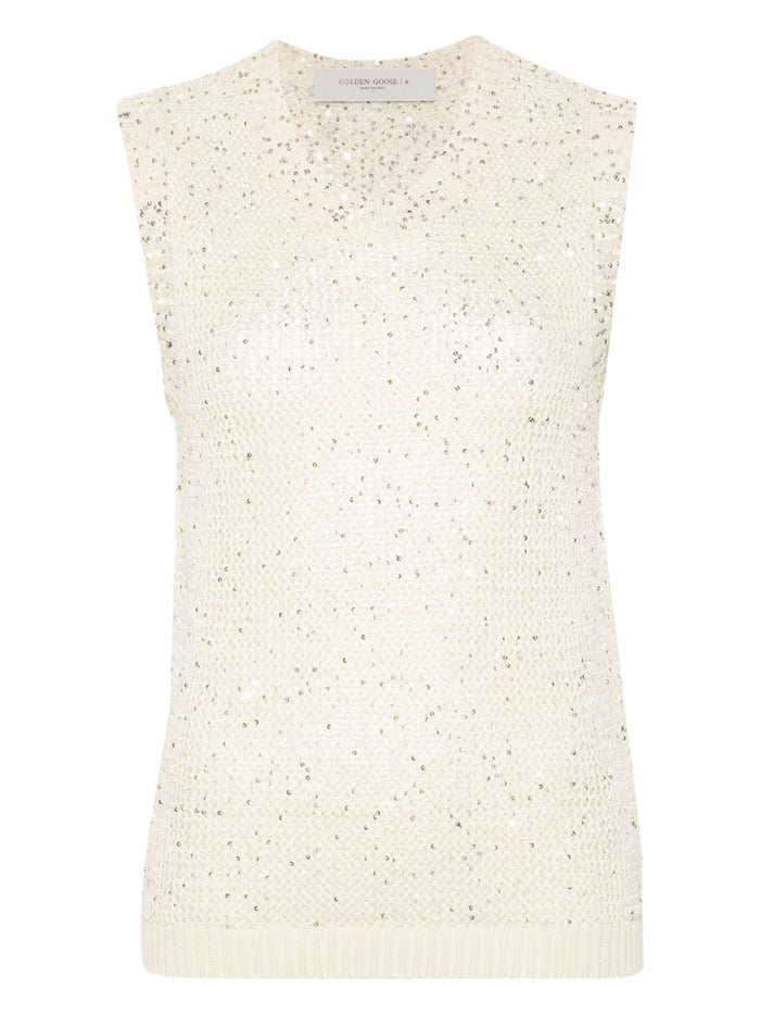 Golden Goose "Melyssa" Top With Sequins