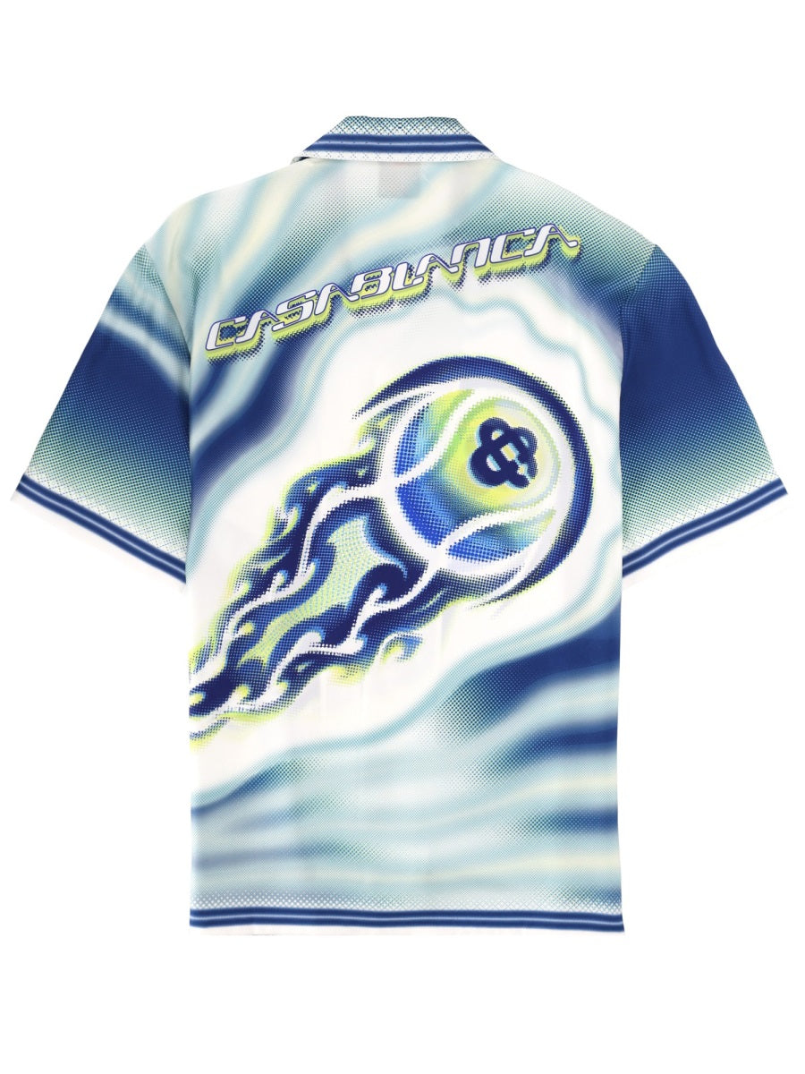 Casablanca "Flaming Tennis Ball" Shirt