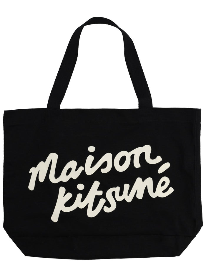 Maison Kitsuné Borsa Tote Con Scritta