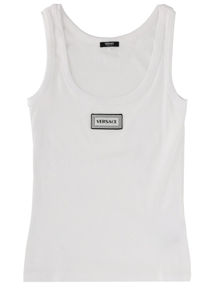 Versace Tank Top With Logo