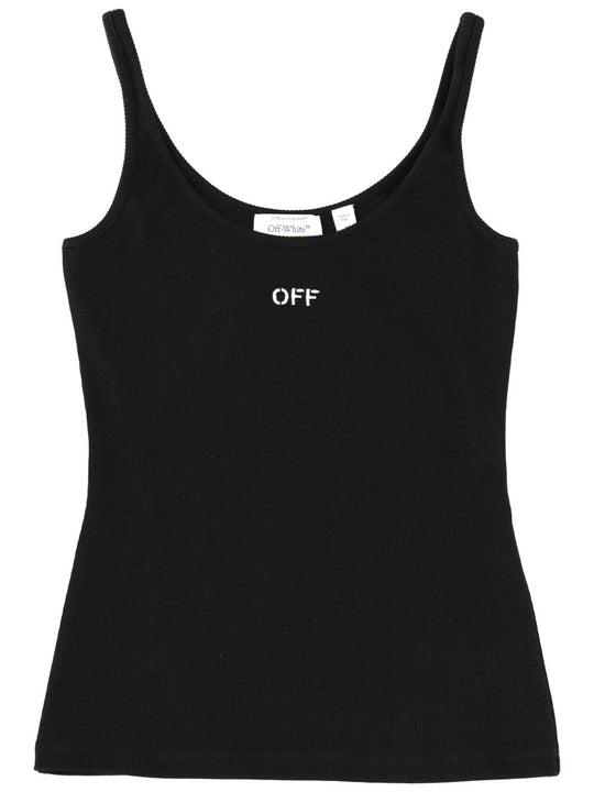 Off-White Tank Top With Logo