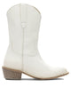 Moma White Leather Boots