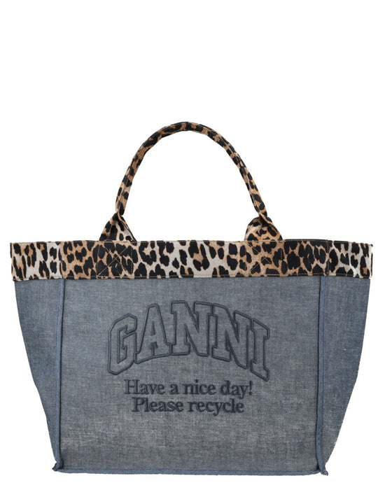 Ganni Tote Bag With Logo