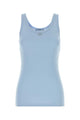 Prada Light Blue Cotton Tank Top