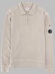 C.p. Company Felpa Con Colletto Polo E Zip