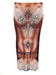 Jean Paul Gaultier Midi Skirt With "Safe Sex Tatoo" Print