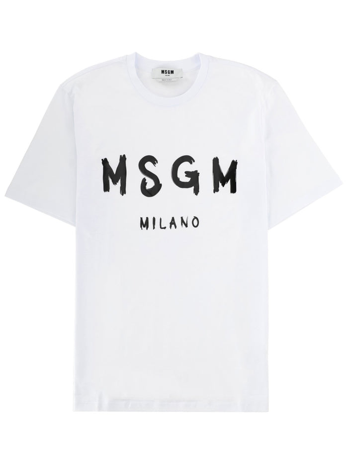 Msgm T-Shirt In Cotone
