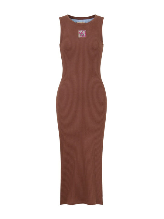 Marni "Marni Frame" Logo Midi Dress