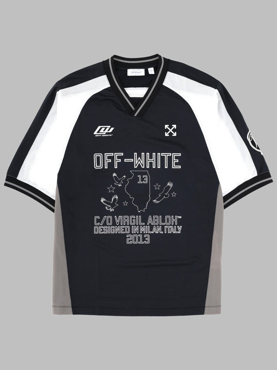 Off-White T-Shirt "Eagle Team Soccer"