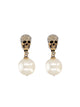 Alexander Mcqueen Skull Earrings With Pavé