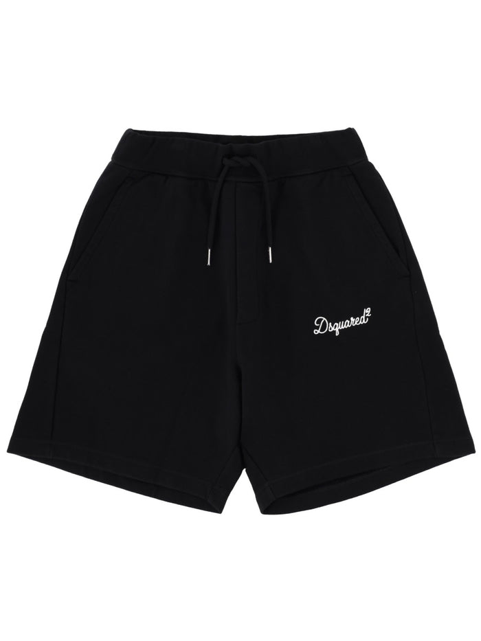 Dsquared Shorts With Logo Embroidery