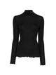 Prada Costina Ribbed-Knit High-Neck Wool Sweater