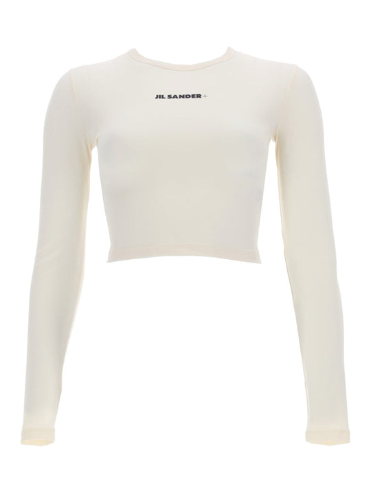 Jil Sander Cropped Top With Logo