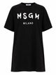 Msgm Abito Con Logo Pennellato