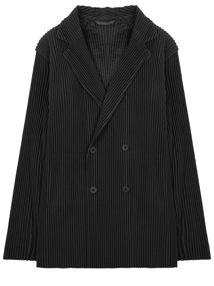Homme Plisse Issey Miyake Giacca Plissettata Doppiopetto