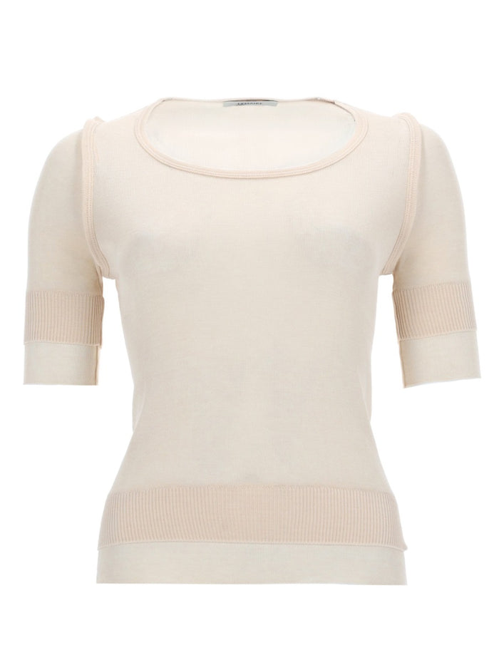 Lemaire "Trompe L'oeil" Viscose And Silk Top