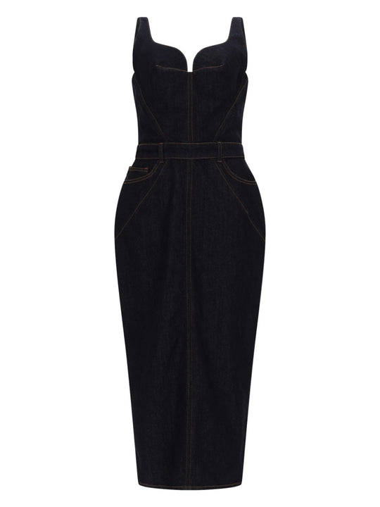 Givenchy Abito In Denim Grezzo
