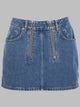 Marine Serre Minigonna Con Zip
