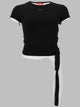 Diesel T-Shirt A Costine Con Lacci
