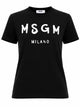 Msgm T-Shirt Con Logo Pennellato