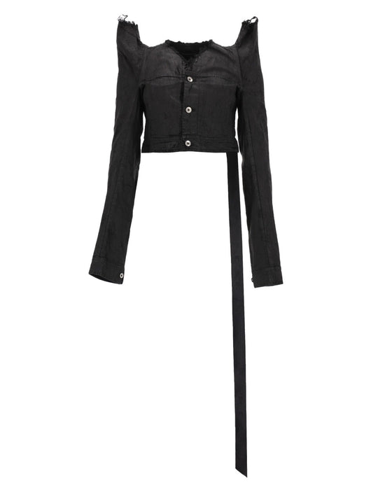 Rick Owens Drkshdw "Tec Trucker" Denim Jacket