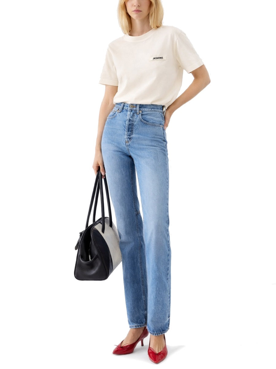 Jacquemus Grosgrain Short Sleeve T-Shirt