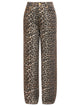 Ganni "Lari" Jeans With Leopard Print