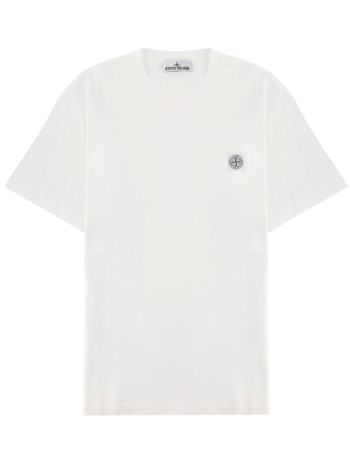 Stone Island T-Shirt Con Patch Logo