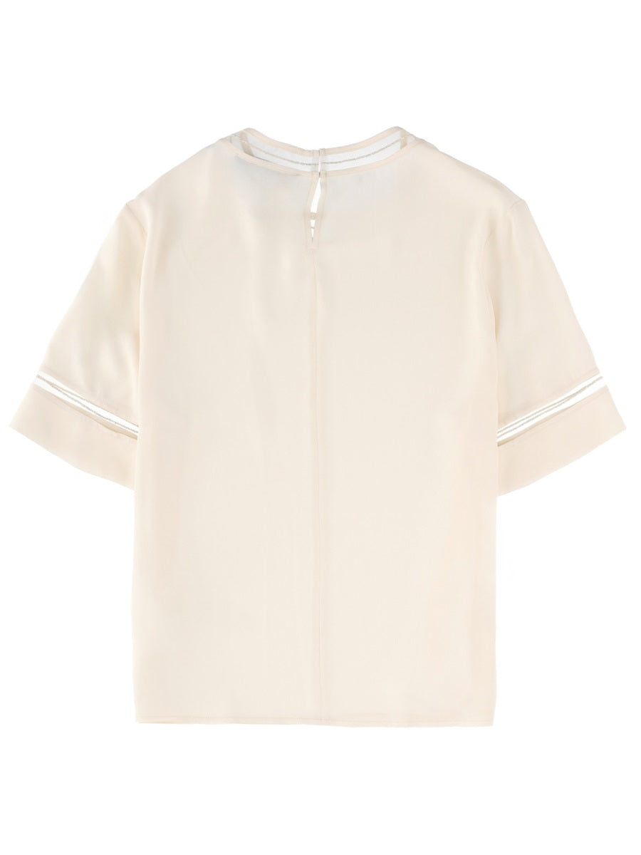 Fabiana Filippi T-Shirt With Transparent Details