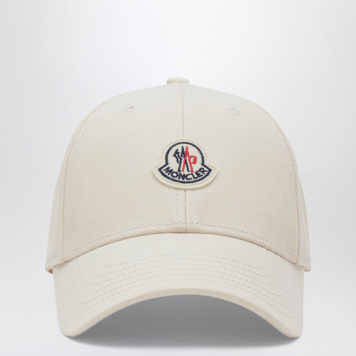 Moncler Beige Baseball Cap With Logo